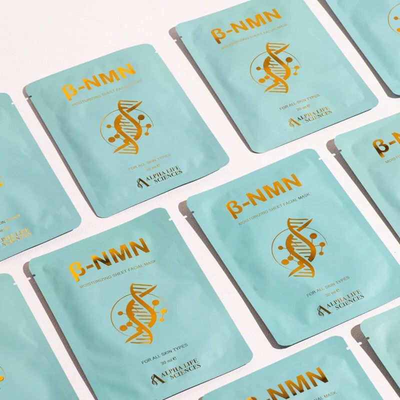 β-NMN Hydrating Face Masks with L-Glutathione