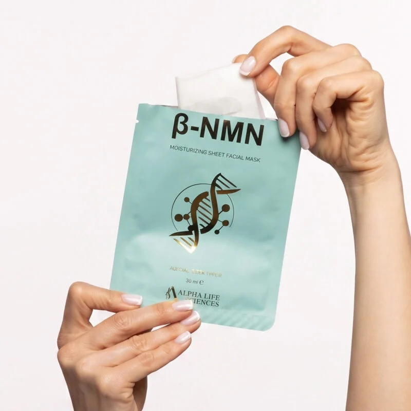 β-NMN Face Mask with L-Glutathione in Hand